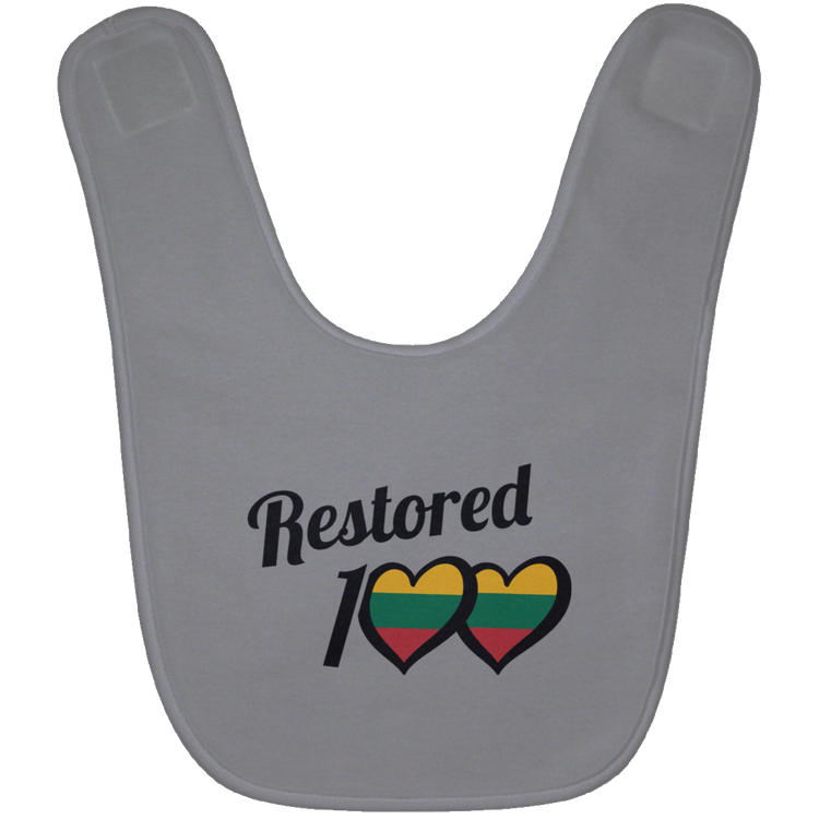 Restored 100 - BABYBIB Baby Bib - Lithuania Strong