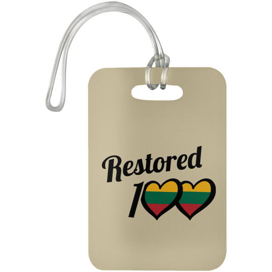 Restored 100 - Luggage Bag Tag - Lithuania Strong