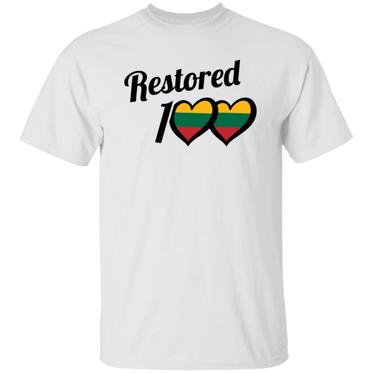 Restored 100 - Mens Classic Short Sleeve T-Shirt - Lithuania Strong