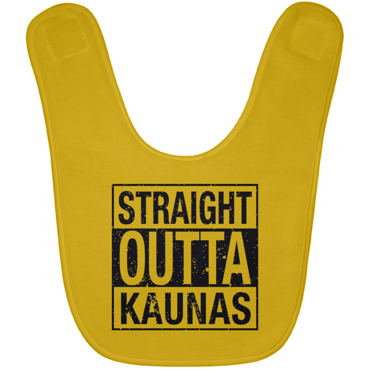 Straight Outta Kaunas - BABYBIB Baby Bib - Lithuania Strong