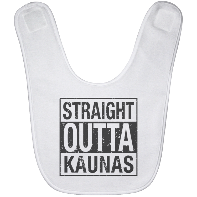 Straight Outta Kaunas - BABYBIB Baby Bib - Lithuania Strong