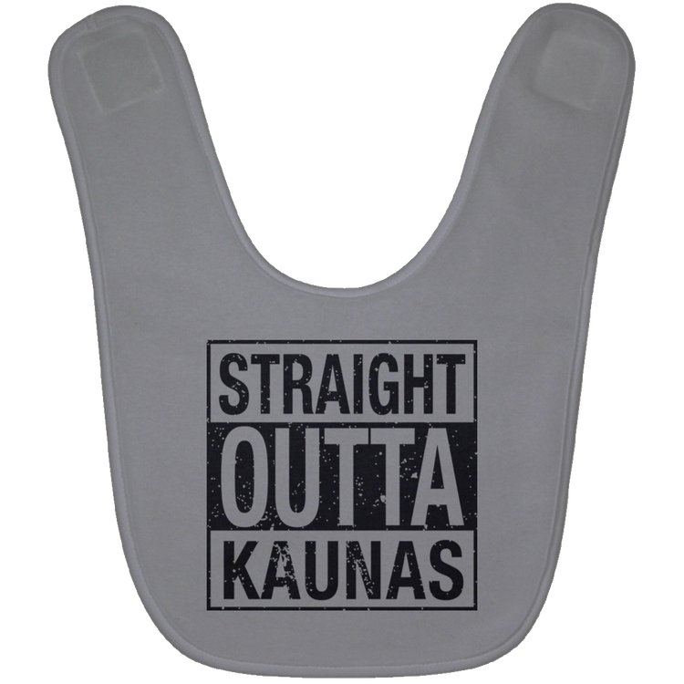 Straight Outta Kaunas - BABYBIB Baby Bib - Lithuania Strong