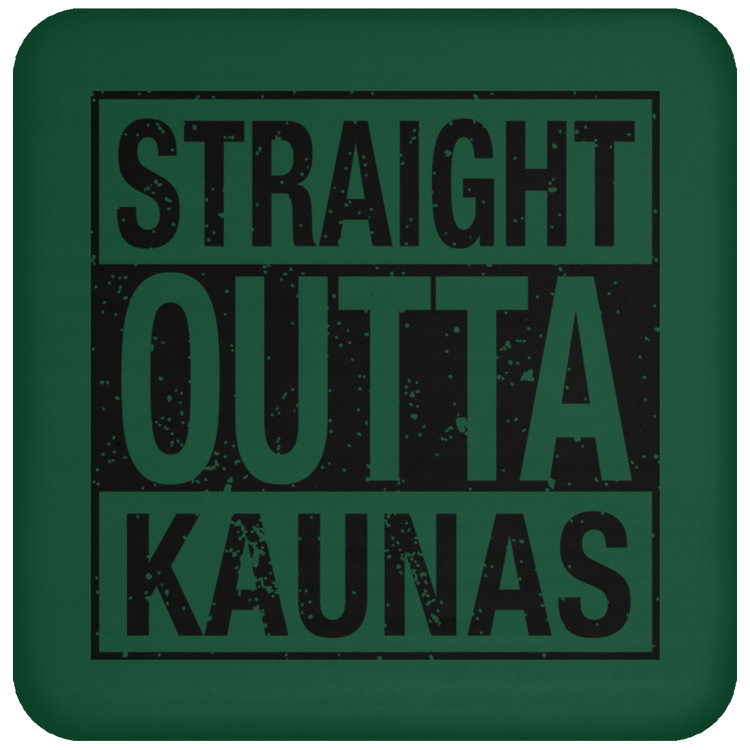 Straight Outta Kaunas - High Gloss Coaster - Lithuania Strong