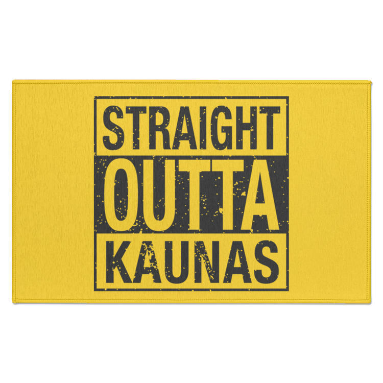 Straight Outta Kaunas - Indoor Doormat - Lithuania Strong