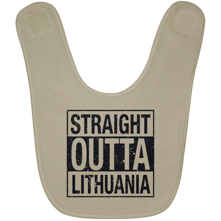 Straight Outta Lithuania - BABYBIB Baby Bib - Lithuania Strong