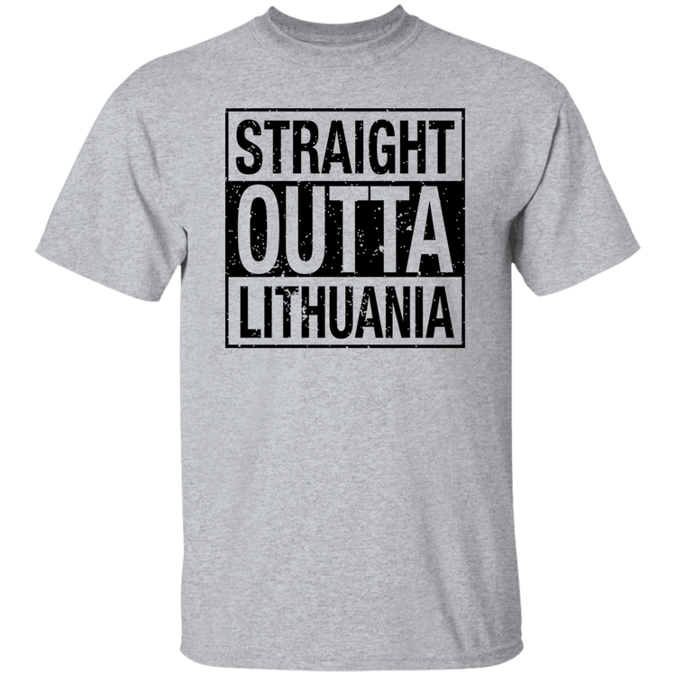 Straight Outta Lithuania - Mens Classic Short Sleeve T-Shirt - Lithuania Strong