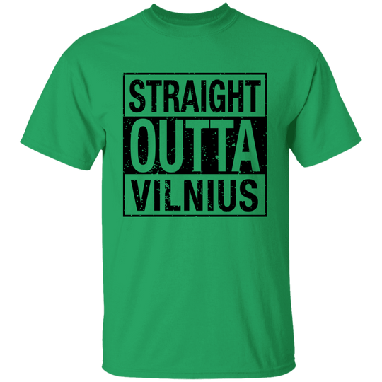 Straight Outta Vilnius - BoysGirls Youth Classic Short Sleeve T-Shirt - Lithuania Strong