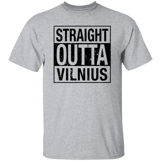 Straight Outta Vilnius - Mens Classic Short Sleeve T-Shirt - Lithuania Strong