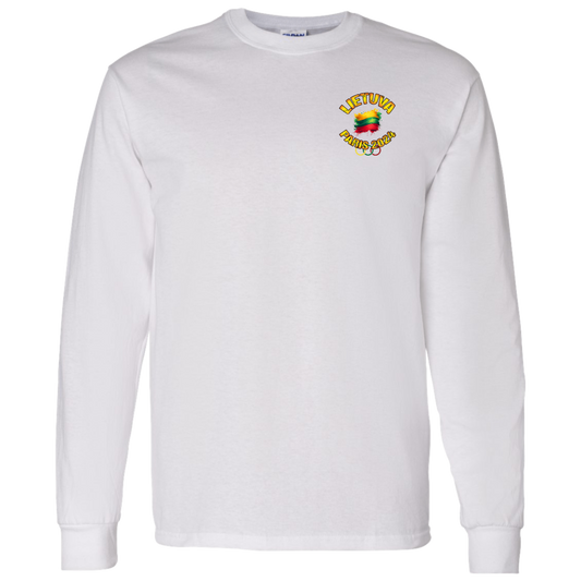 Team Lietuva 2024 Olympics - Mens Classic Cotton Long Sleeve T - Lithuania Strong