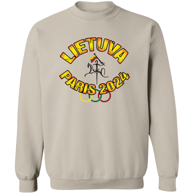 Team Lietuva 2024 Vytis - MenWomen Unisex Comfort Crewneck Pullover Sweatshirt - Lithuania Strong