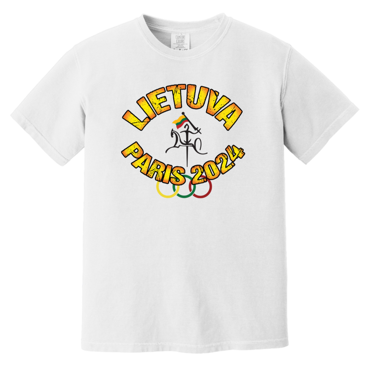 Team Lietuva 2024 Vytis - MenWomen Unisex Soft-Washed Comfort Cotton Short Sleeve T-Shirt - Lithuania Strong