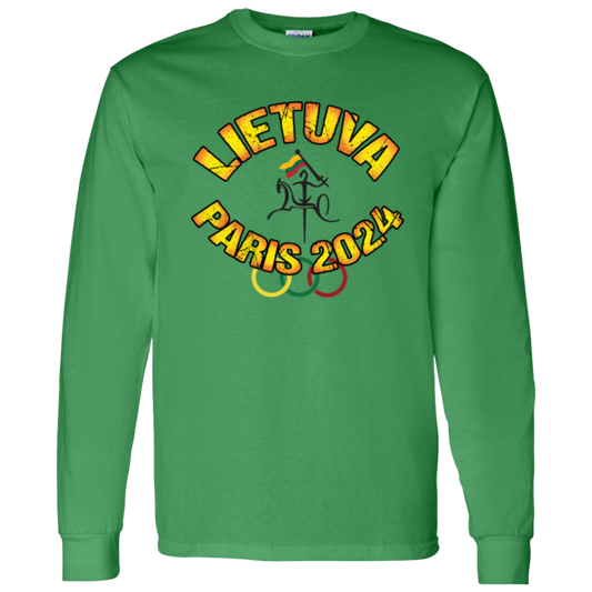 Team Lietuva 2024 Vytis - Mens Classic Cotton Long Sleeve T - Lithuania Strong