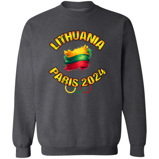 Team Lithuania 2024 Olympics - MenWomen Unisex Comfort Crewneck Pullover Sweatshirt - Lithuania Strong