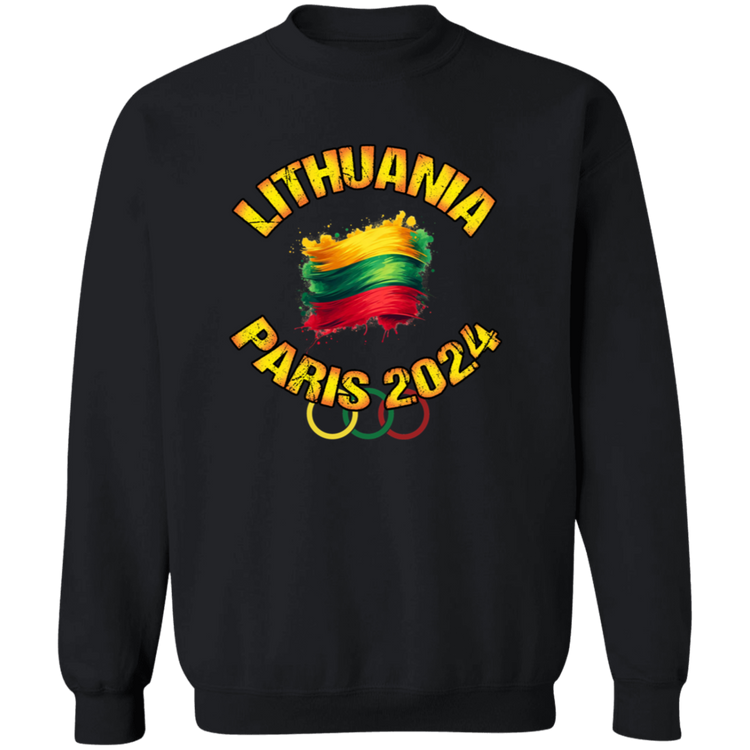 Team Lithuania 2024 Olympics - MenWomen Unisex Comfort Crewneck Pullover Sweatshirt - Lithuania Strong