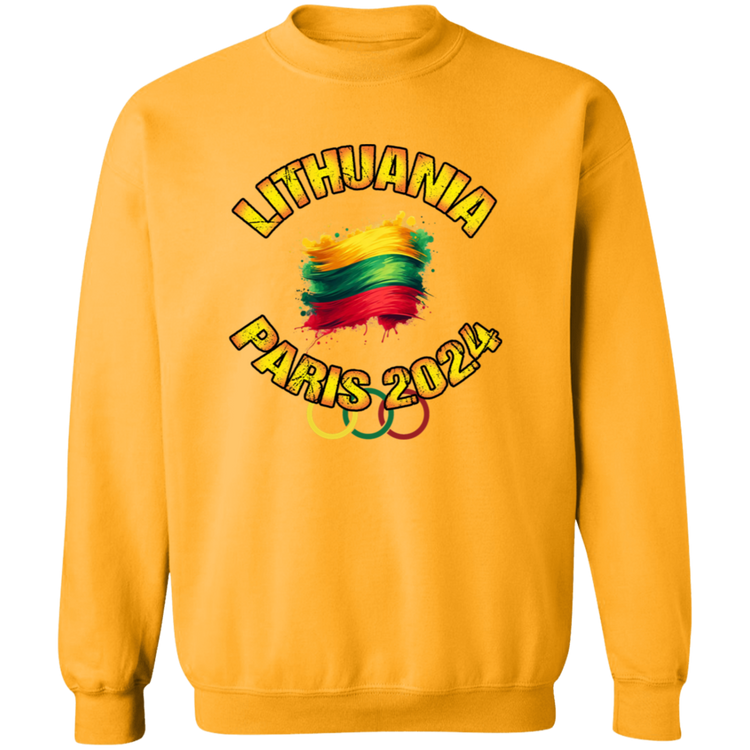 Team Lithuania 2024 Olympics - MenWomen Unisex Comfort Crewneck Pullover Sweatshirt - Lithuania Strong
