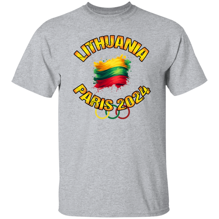 Team Lithuania 2024 Olympics  - Mens Classic Short Sleeve T-Shirt - Lithuania Strong