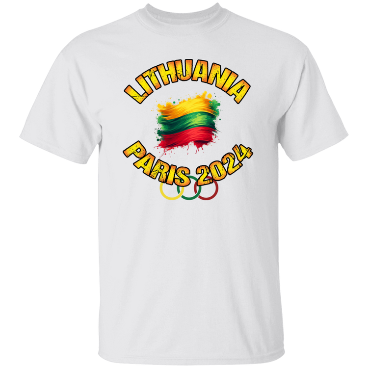 Team Lithuania 2024 Olympics  - Mens Classic Short Sleeve T-Shirt - Lithuania Strong