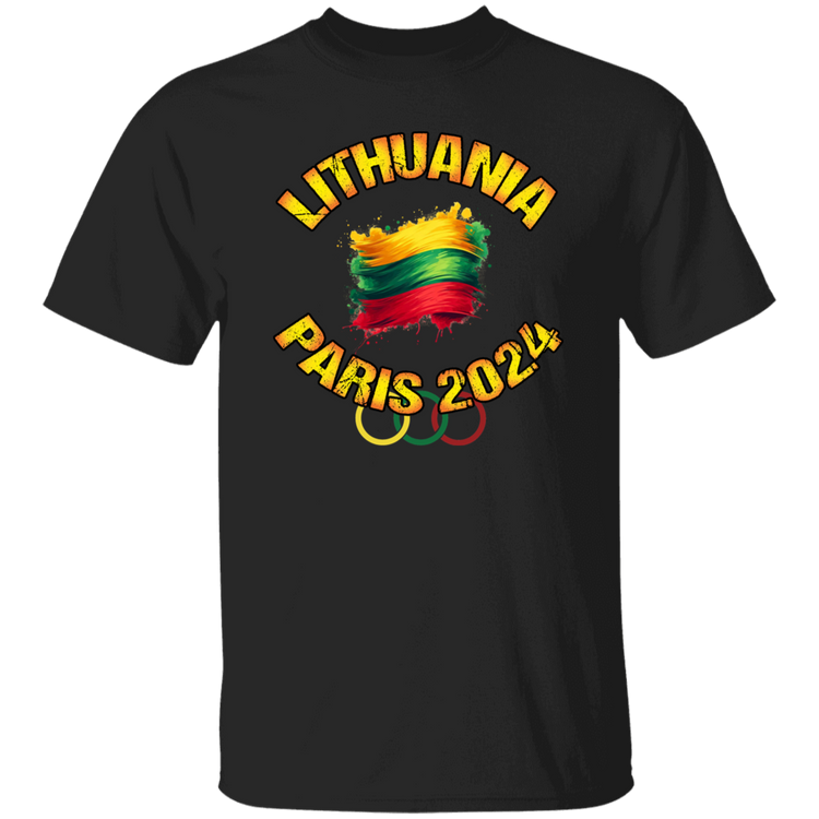Team Lithuania 2024 Olympics  - Mens Classic Short Sleeve T-Shirt - Lithuania Strong