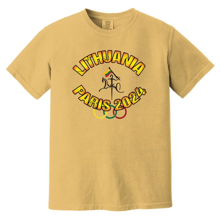 Team Lithuania 2024 Vytis - MenWomen Unisex Soft-Washed Comfort Cotton Short Sleeve T-Shirt - Lithuania Strong