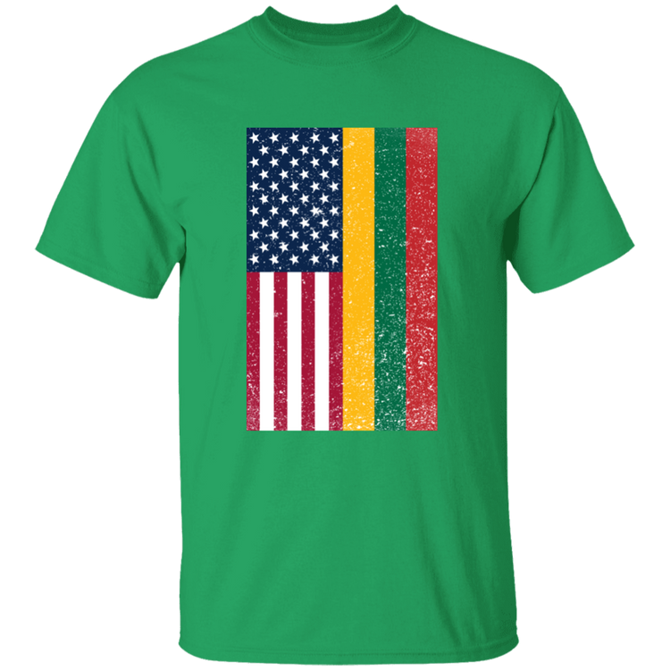 USA Lithuania Flag - BoysGirls Youth Classic Short Sleeve T-Shirt - Lithuania Strong
