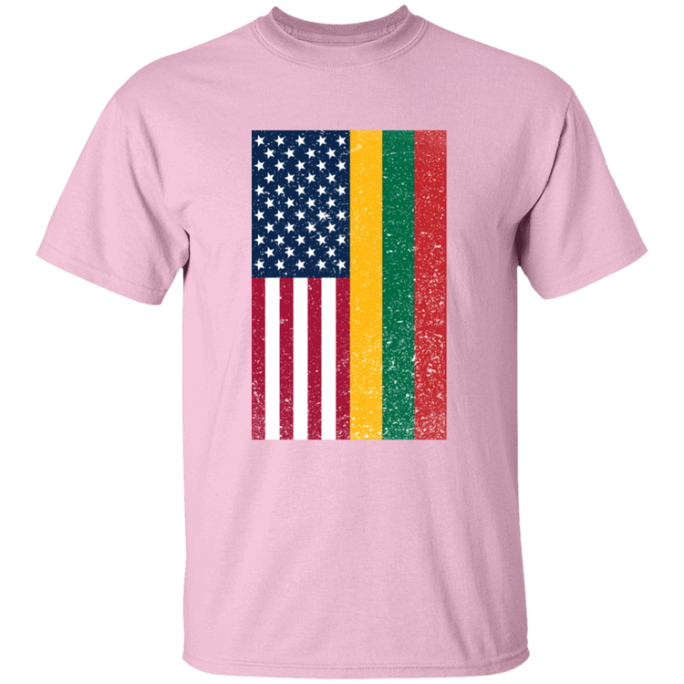 USA Lithuania Flag - BoysGirls Youth Classic Short Sleeve T-Shirt - Lithuania Strong