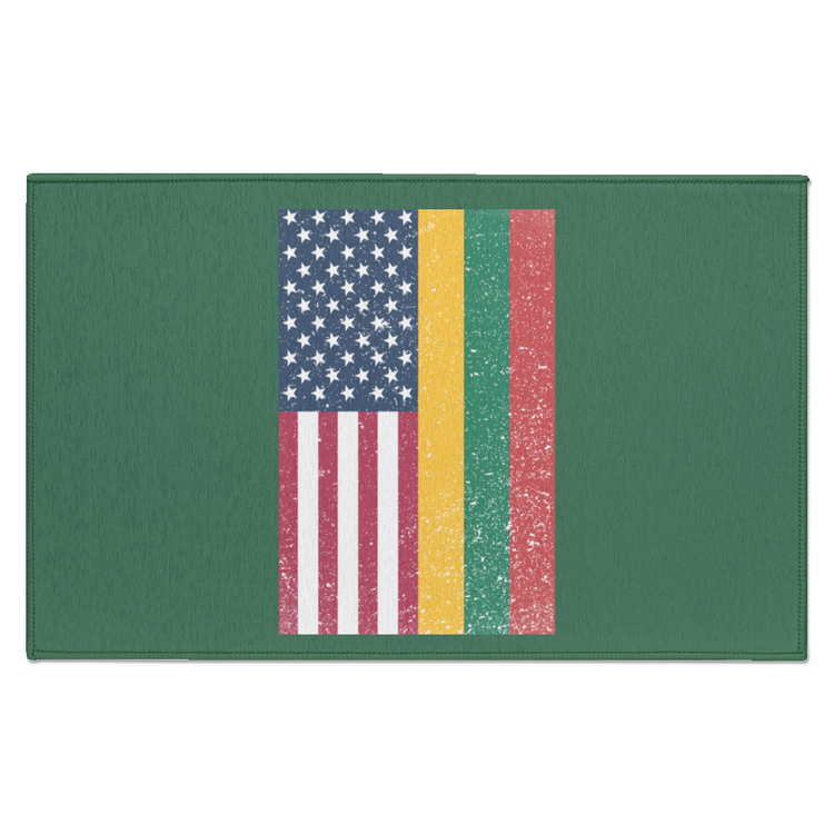 USA Lithuania Flag - Indoor Doormat - Lithuania Strong