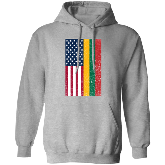USA Lithuania Flag - MenWomen Unisex Comfort Pullover Hoodie - Lithuania Strong