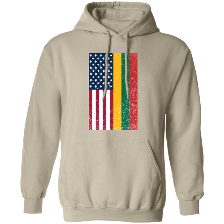 USA Lithuania Flag - MenWomen Unisex Comfort Pullover Hoodie - Lithuania Strong