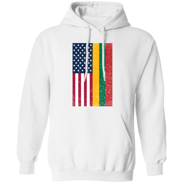 USA Lithuania Flag - MenWomen Unisex Comfort Pullover Hoodie - Lithuania Strong