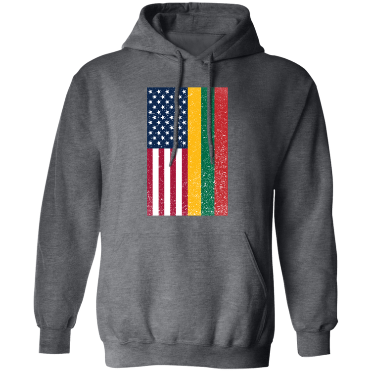 USA Lithuania Flag - MenWomen Unisex Comfort Pullover Hoodie - Lithuania Strong