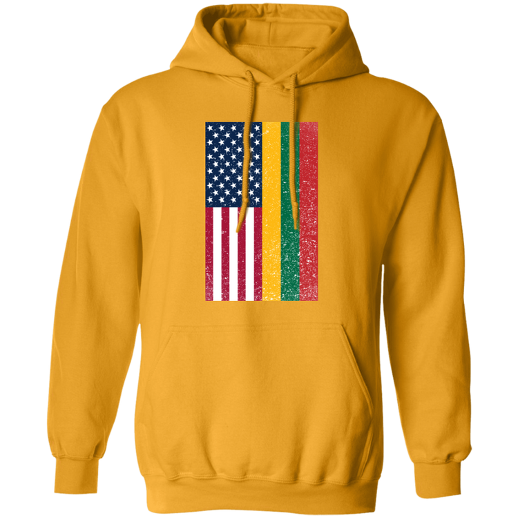 USA Lithuania Flag - MenWomen Unisex Comfort Pullover Hoodie - Lithuania Strong