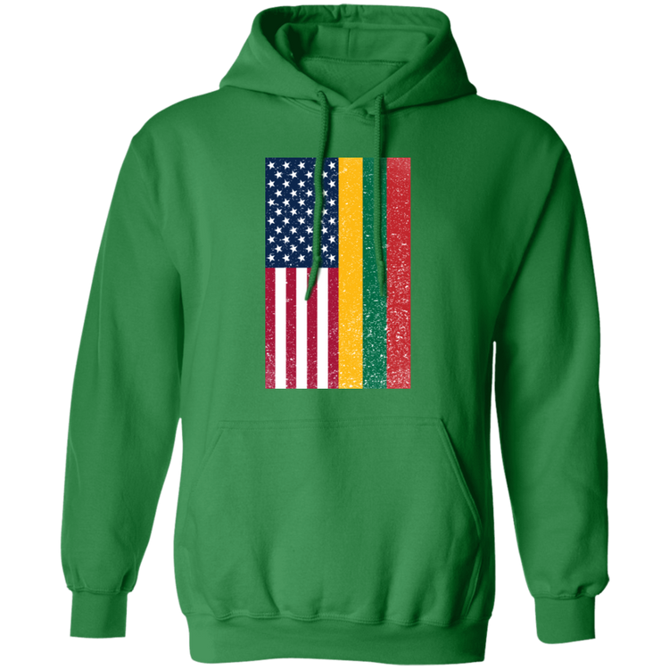 USA Lithuania Flag - MenWomen Unisex Comfort Pullover Hoodie - Lithuania Strong