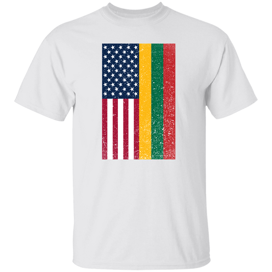 USA Lithuania Flag - Mens Classic Short Sleeve T-Shirt - Lithuania Strong