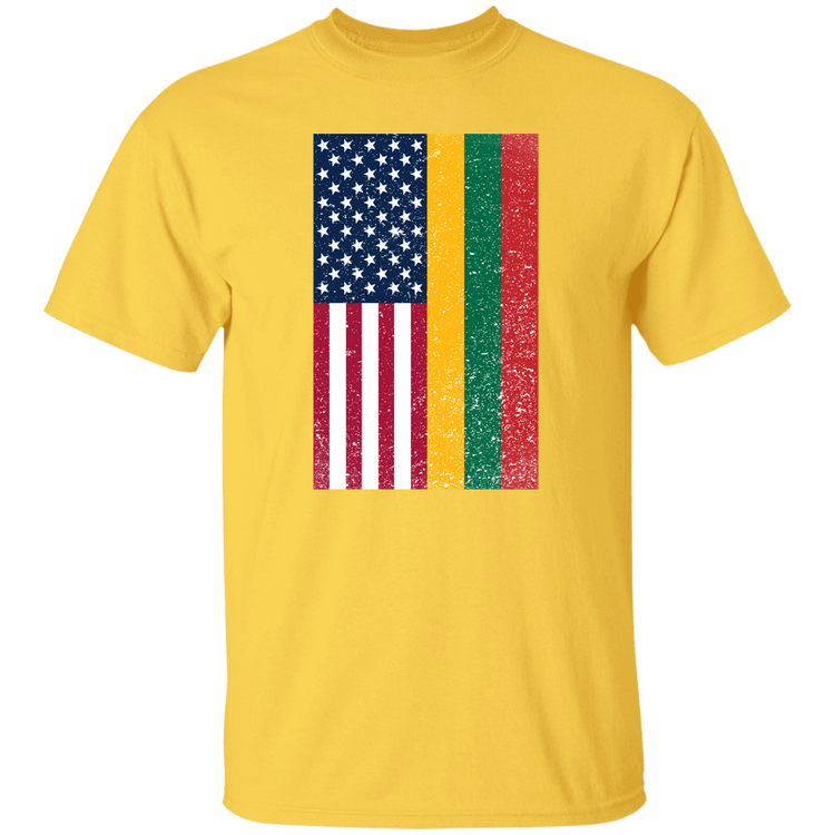 USA Lithuania Flag - Mens Classic Short Sleeve T-Shirt - Lithuania Strong