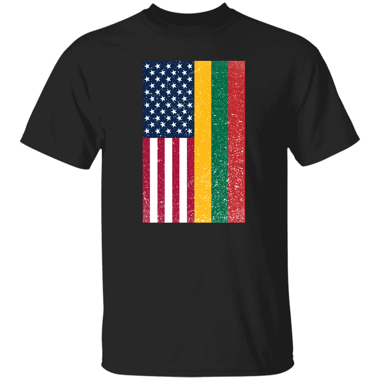 USA Lithuania Flag - Mens Classic Short Sleeve T-Shirt - Lithuania Strong