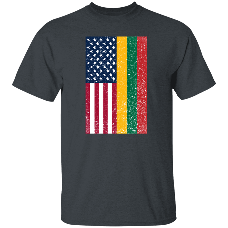 USA Lithuania Flag - Mens Classic Short Sleeve T-Shirt - Lithuania Strong