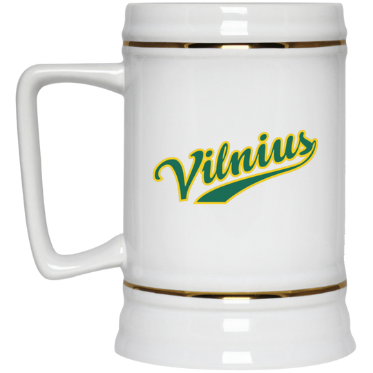 Vilnius - 22 oz. Ceramic Stein - Lithuania Strong