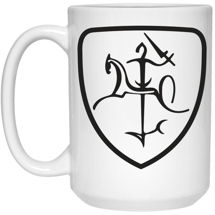 Vytis - 15 oz. White Ceramic Mug - Lithuania Strong