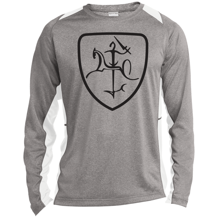 Vytis - Mens Long Sleeve Colorblock Activewear Performance T - Lithuania Strong
