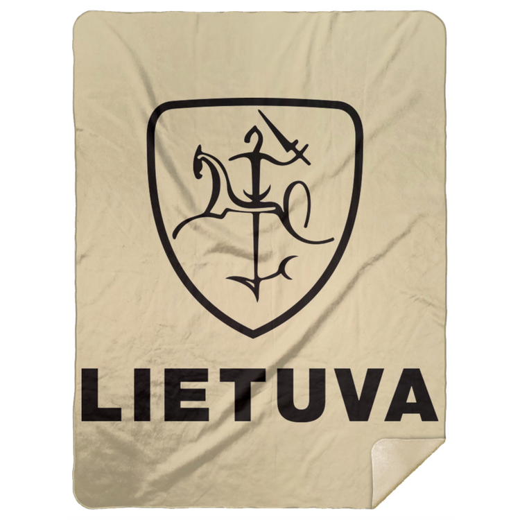 Vytis Lietuva - Premium Mink Sherpa Blanket 60x80 - Lithuania Strong