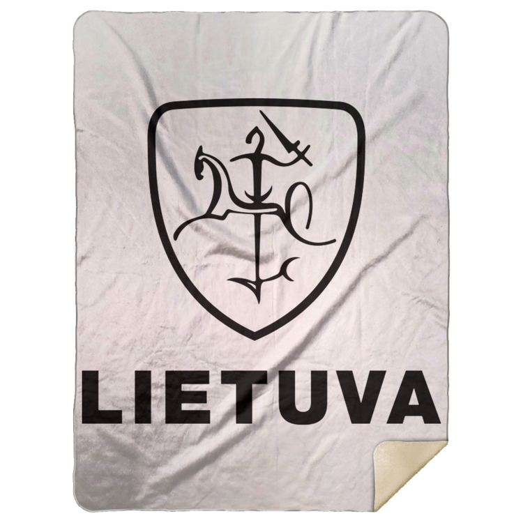 Vytis Lietuva - Premium Mink Sherpa Blanket 60x80 - Lithuania Strong