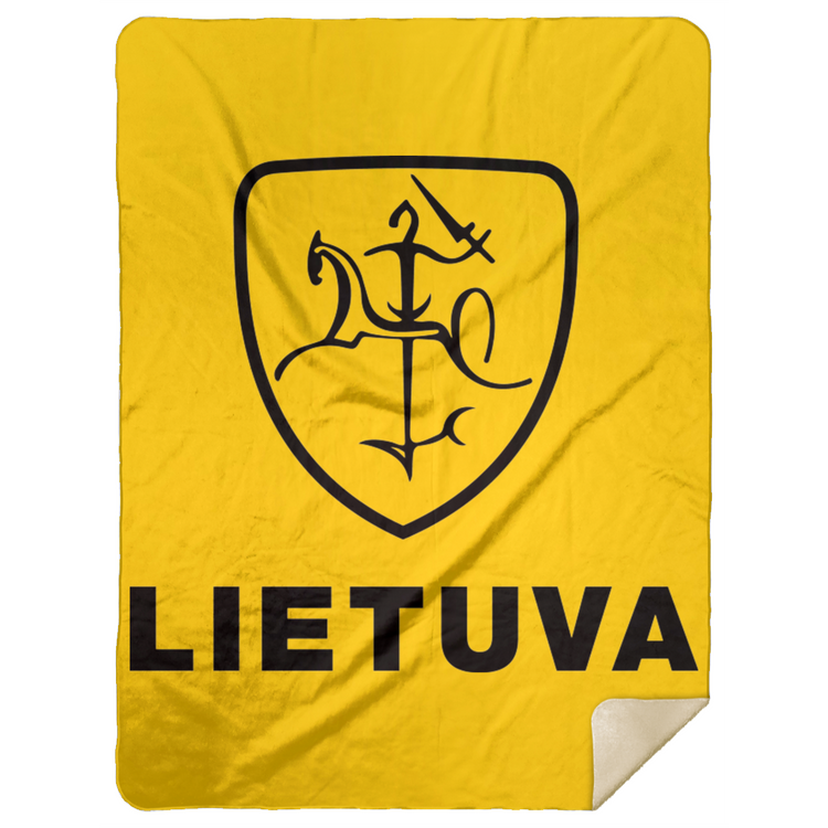 Vytis Lietuva - Premium Mink Sherpa Blanket 60x80 - Lithuania Strong