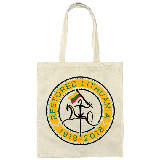 Vytis Restored - Canvas Tote Bag - Lithuania Strong