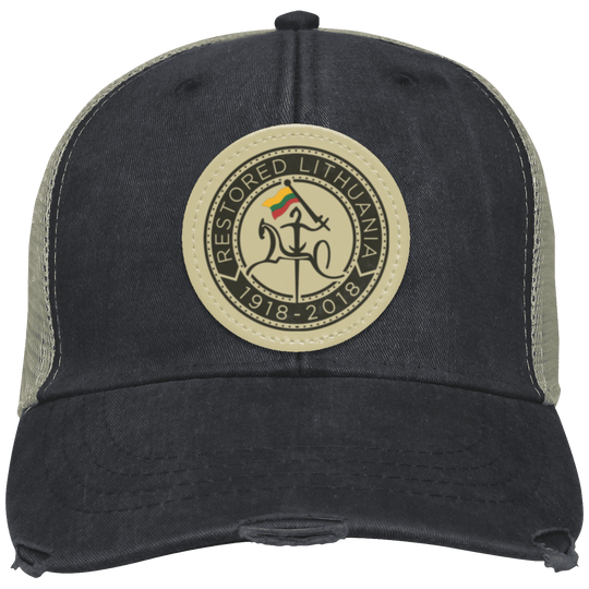 Vytis Restored - Distressed Ollie Cap - Circle Patch - Lithuania Strong