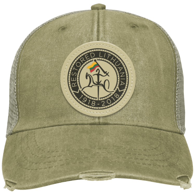 Vytis Restored - Distressed Ollie Cap - Circle Patch - Lithuania Strong