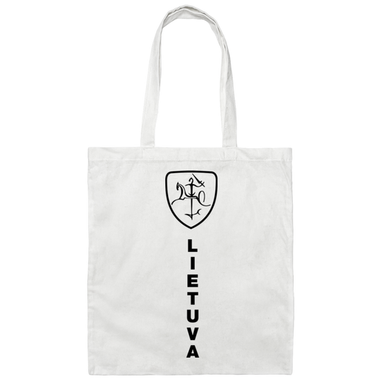 Vytis Shield Lietuva - Canvas Tote Bag - Lithuania Strong