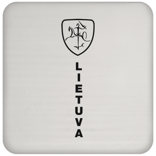 Vytis Shield Lietuva - High Gloss Coaster - Lithuania Strong