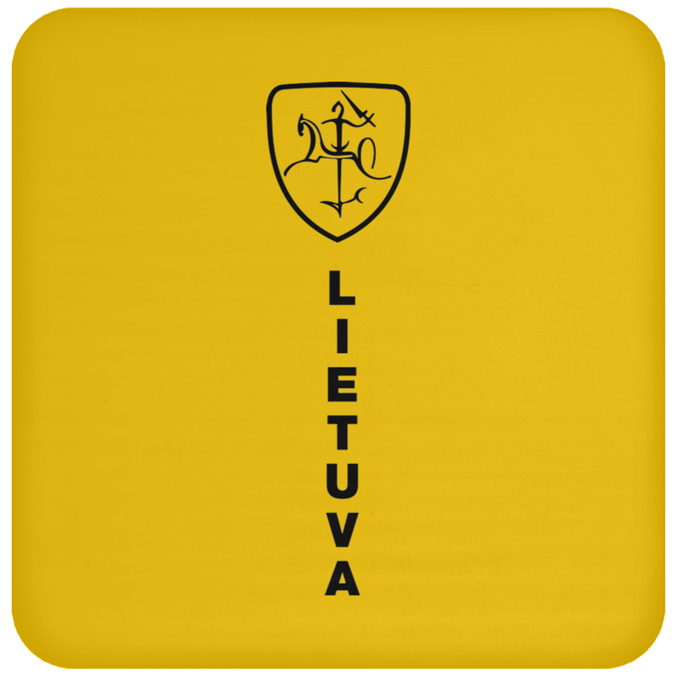 Vytis Shield Lietuva - High Gloss Coaster - Lithuania Strong