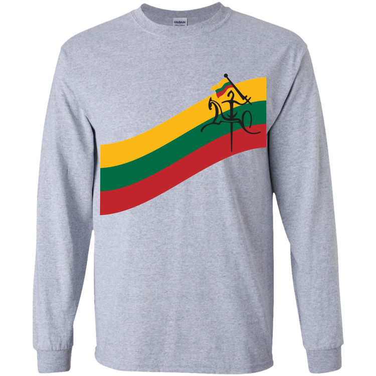 Vytis Swoosh - Boys Youth Classic Long Sleeve T-Shirt - Lithuania Strong