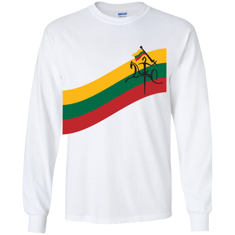 Vytis Swoosh - Boys Youth Classic Long Sleeve T-Shirt - Lithuania Strong